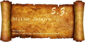 Stiller Zelmira névjegykártya